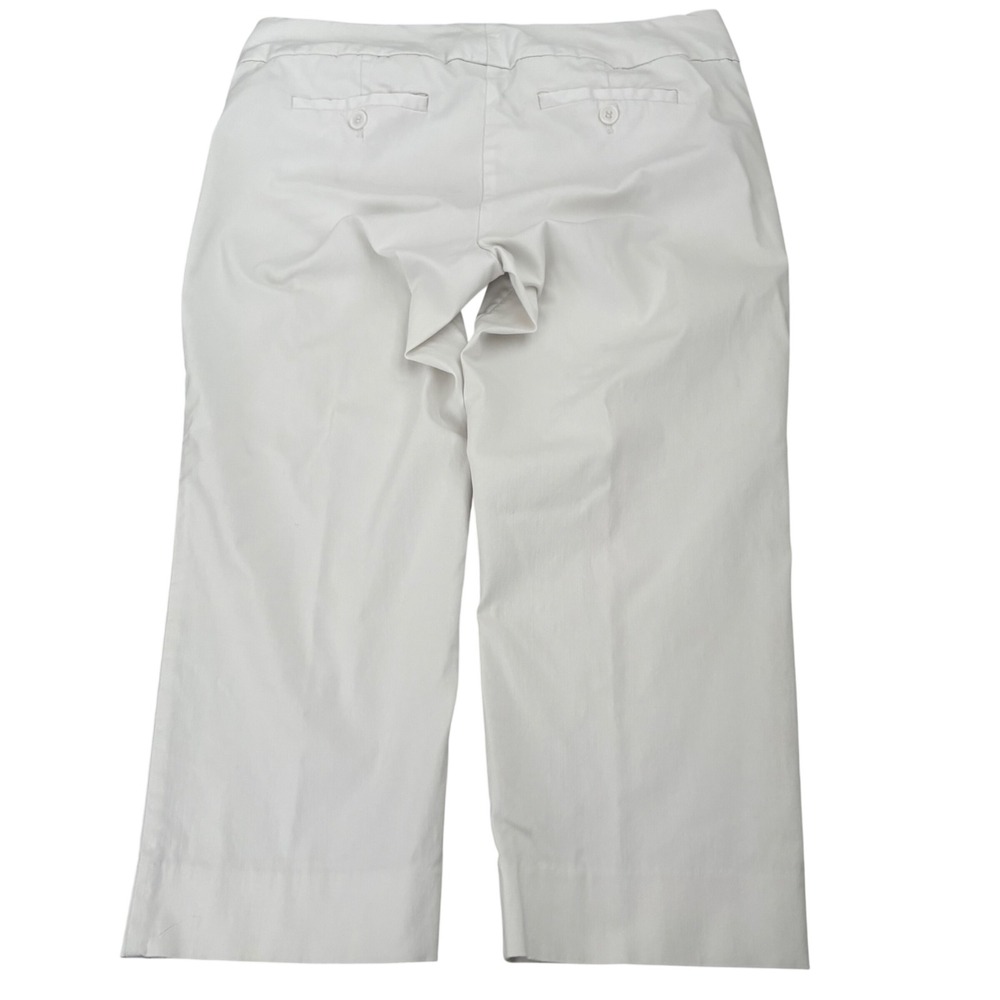 The Limited Exact Stretch White Cropped Capri Pants Size 8 Business Casual - Picture 2 of 8